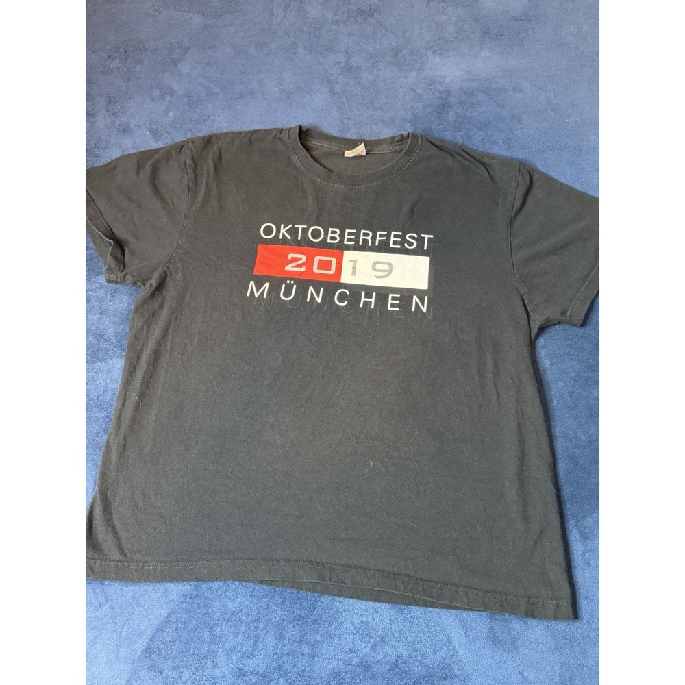 2019 Oktoberfest Munchen Germany Souvenir T Shirt Mens XL Black Stedman ST2100